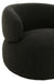 Fauteuil Zwart Schuim Rond 85 cm-Fauteuils-J-Line
