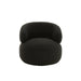 Fauteuil Zwart Schuim Rond 85 cm-Fauteuils-J-Line