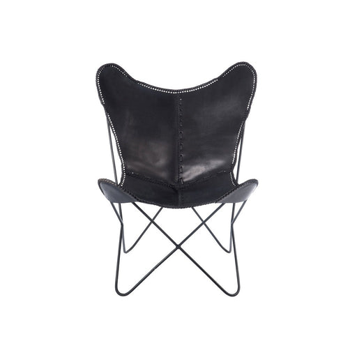 Fauteuil Zwart ijzer 65 cm 65x92x90 cm-Fauteuils-J-Line