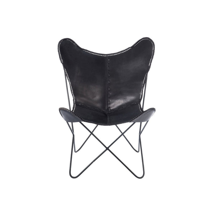 Fauteuil Zwart ijzer 65 cm 65x92x90 cm-Fauteuils-J-Line