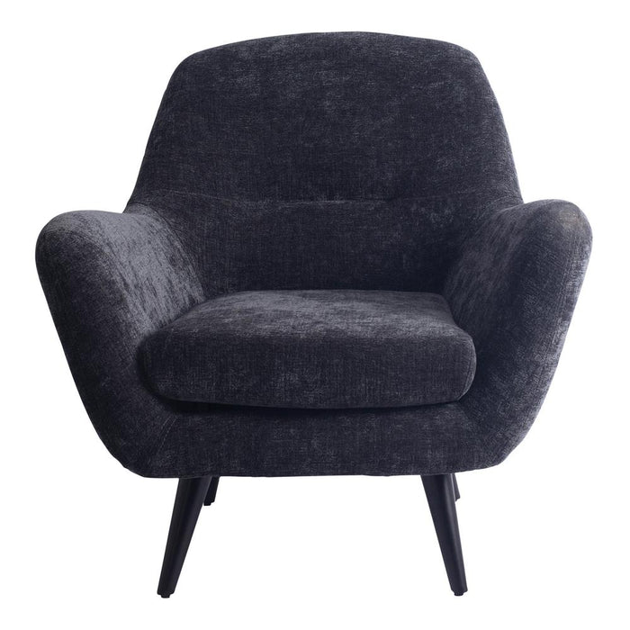Fauteuils Donny Anthracite Fauteuil Zwart Wooden Legs-Fauteuils-PTMD