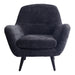 Fauteuils Donny Anthracite Fauteuil Zwart Wooden Legs-Fauteuils-PTMD
