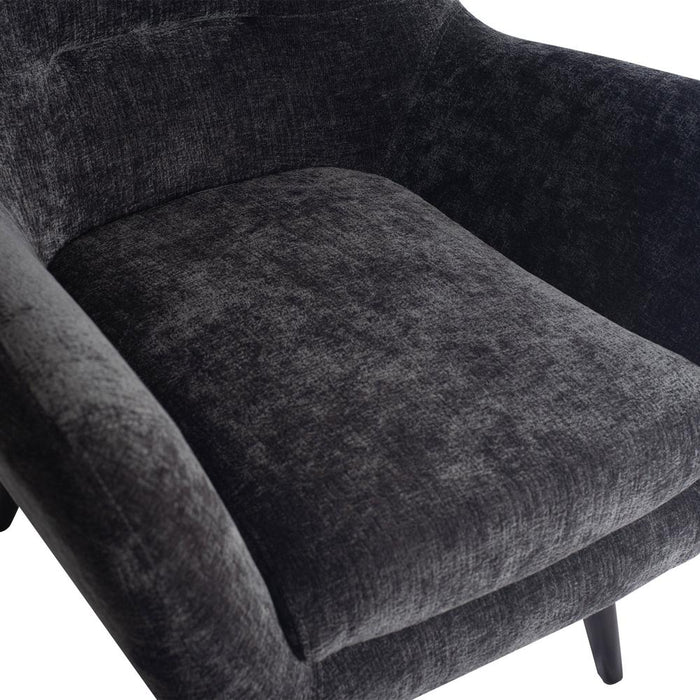 Fauteuils Donny Anthracite Fauteuil Zwart Wooden Legs-Fauteuils-PTMD