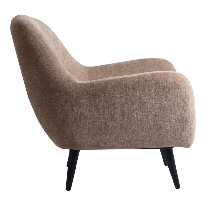 Fauteuils Donny Crème Fauteuil Zwart Houten-Fauteuils-PTMD