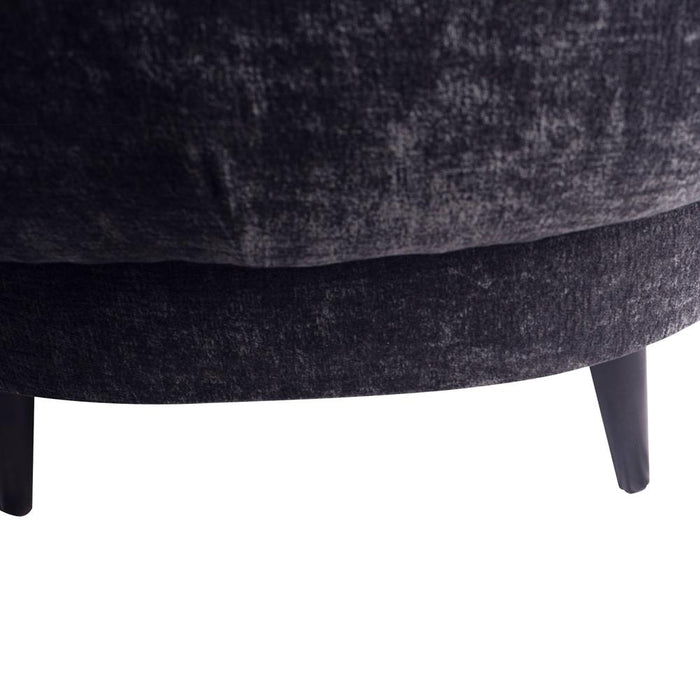 Fauteuils Elefan Anthracite Fauteuil Rond Armrest-Fauteuils-PTMD