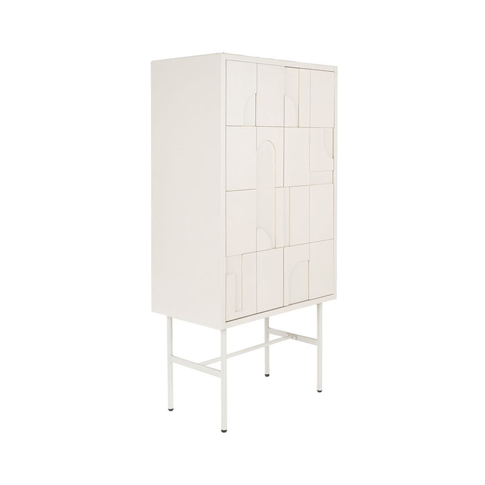 Funk Kast Hoog Beige-Bergkasten-Creating Home