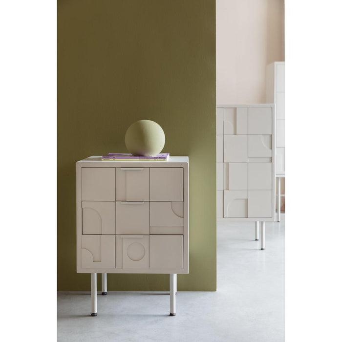 Funk ladenkast Beige | Grijs-Ladenkasten-Creating Home