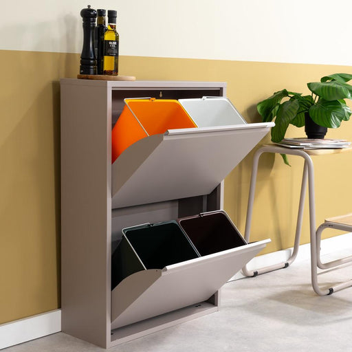 GIGI 4 Afvalscheider - Silky Taupe Spinder Design-Afvalbakken-Spinder