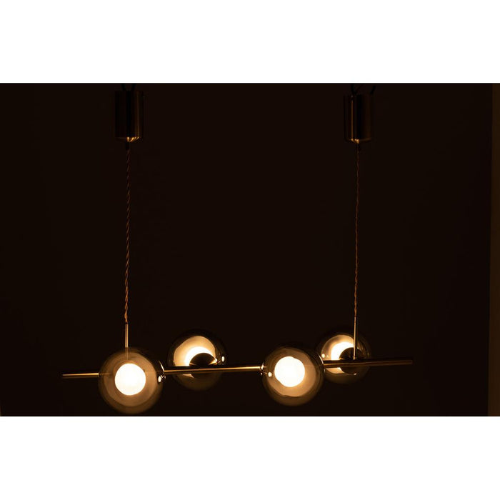 HANGLAMP YUKS 4 LAMPS STE GOLD 9.64x85x156 cm-Hanglampen-J-Line