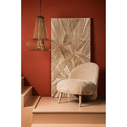 Hanglamp Aluesi Antique Geel 55x55x65 cm-Hanglampen-PTMD