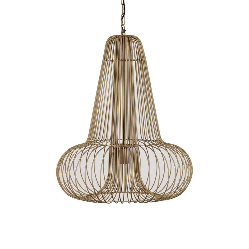 Hanglamp Aluesi Antique Geel 55x55x65 cm-Hanglampen-PTMD