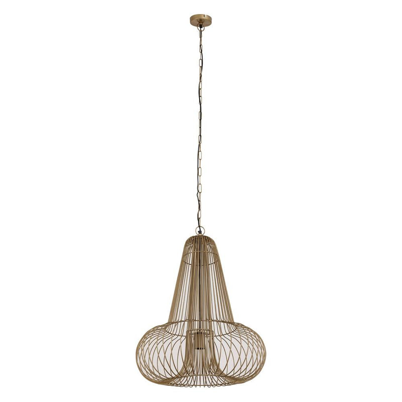 Hanglamp Aluesi Antique Geel 55x55x65 cm-Hanglampen-PTMD