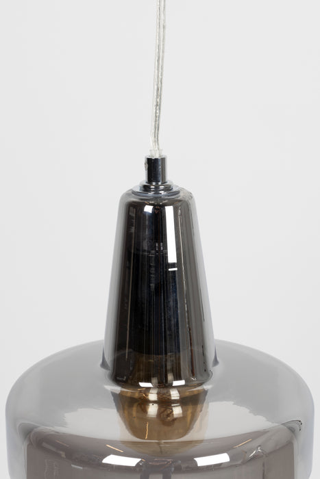 Hanglamp Anshin Small Smoke Glas Grijs Ø20x175 cm E27-Tafellampen-Creating Home