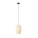 Hanglamp Arjun Tall Katoen Beige Ø20x38 cm E27-Tafellampen-Creating Home