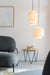 Hanglamp Arjun Wide Katoen Beige Ø25x30 cm E27-Tafellampen-Creating Home