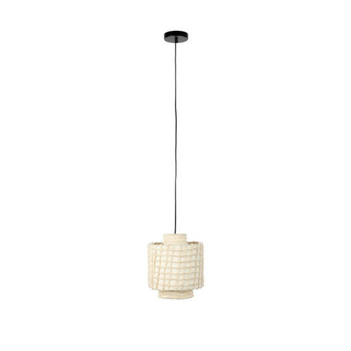 Hanglamp Arjun Wide Katoen Beige Ø25x30 cm E27-Tafellampen-Creating Home