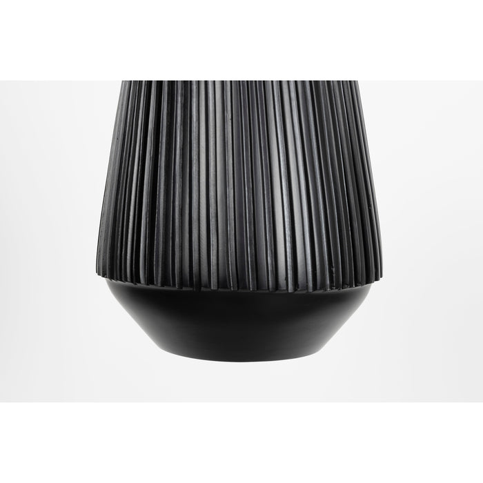 Hanglamp Aysa Echte Aluminum Zwart 20x20x200 cm-Hanglampen-Creating Home