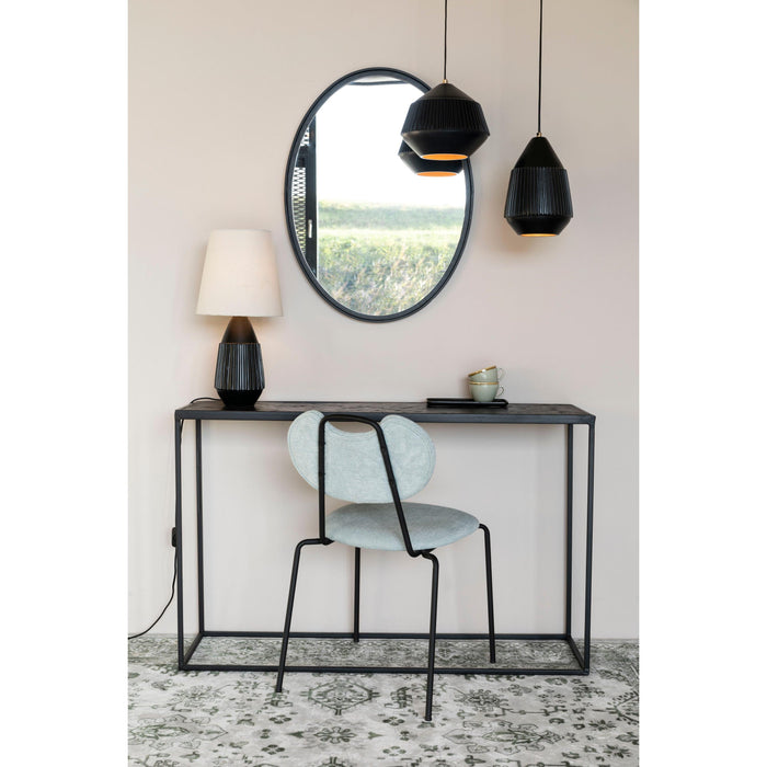 Hanglamp Aysa Echte Aluminum Zwart 20x20x200 cm