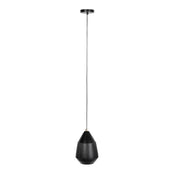 Hanglamp Aysa Echte Aluminum Zwart 20x20x200 cm-Hanglampen-Creating Home