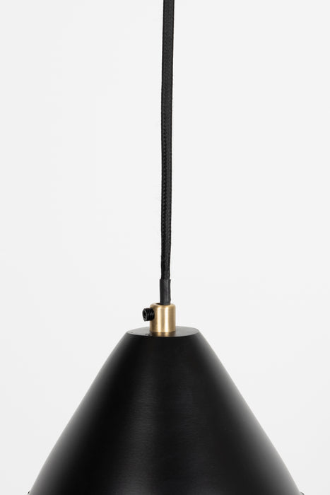 Hanglamp Aysa Tall Aluminum Zwart Ø20x200 cm E27-Tafellampen-Creating Home