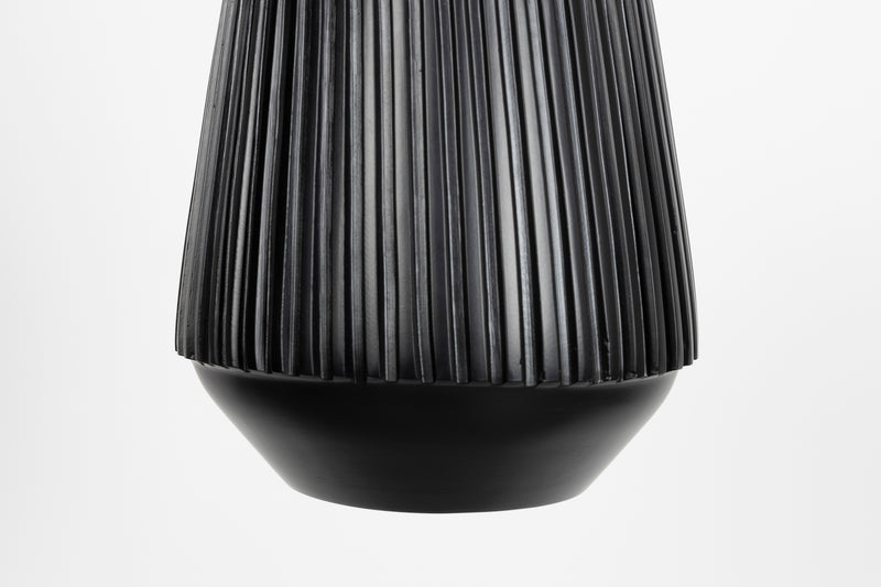 Hanglamp Aysa Echte Aluminum Zwart 20x20x200 cm-Hanglampen-Creating Home