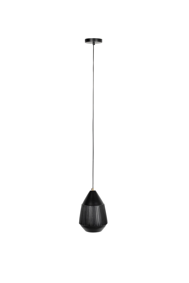 Hanglamp Aysa Echte Aluminum Zwart 20x20x200 cm-Hanglampen-Creating Home