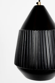 Hanglamp Aysa Echte Aluminum Zwart 20x20x200 cm-Hanglampen-Creating Home