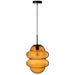 Hanglamp Bruin Glas 28 cm 28x28x160 cm-Hanglampen-J-Line