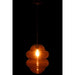 Hanglamp Bruin Glas 28 cm 28x28x160 cm-Hanglampen-J-Line