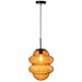 Hanglamp Bruin Glas 28 cm 28x28x160 cm-Hanglampen-J-Line