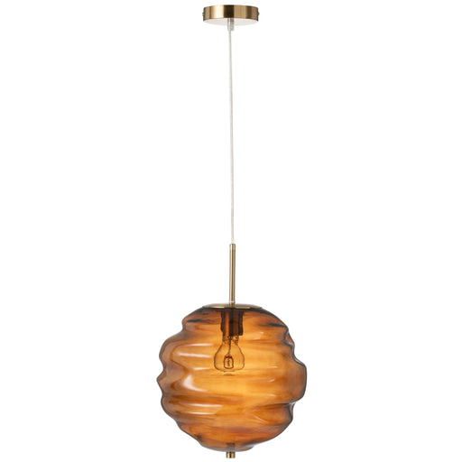 Hanglamp Bruin Glas 30 cm-Hanglampen-J-Line
