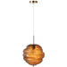 Hanglamp Bruin Glas 30 cm-Hanglampen-J-Line