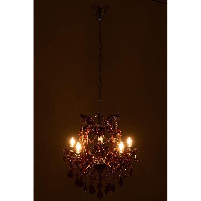 Hanglamp Bruin Ijzer Antiek 53 cm-Hanglampen-J-Line