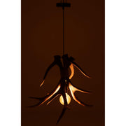 Hanglamp Bruin Polykunsthars L 45 cm 45x56x46 cm-Hanglampen-J-Line