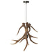 Hanglamp Bruin Polykunsthars L 45 cm 45x56x46 cm-Hanglampen-J-Line