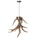 Hanglamp Bruin Polykunsthars L 45 cm-Hanglampen-J-Line