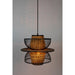 Hanglamp Carmen Er Metal Zwart 40x40x138 cm-Hanglampen-Creating Home