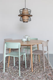 Hanglamp Carmen Er Metal Zwart 40x40x138 cm-Hanglampen-Creating Home