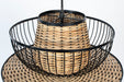 Hanglamp Carmen L Metaal Zwart Ø40x138 cm E27-Tafellampen-Creating Home