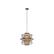 Hanglamp Carmen Er Metal Zwart 40x40x138 cm-Hanglampen-Creating Home