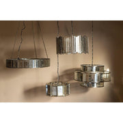 Hanglamp Cenna Brass Glas Geel 46x46x20 cm-Hanglampen-PTMD