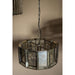 Hanglamp Cenna Brass Glas Geel 46x46x20 cm-Hanglampen-PTMD