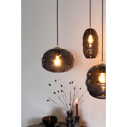 Hanglamp Charmante Bolvormige Glass Grijs 16.5x16.5x152 cm-Hanglampen-Creating Home