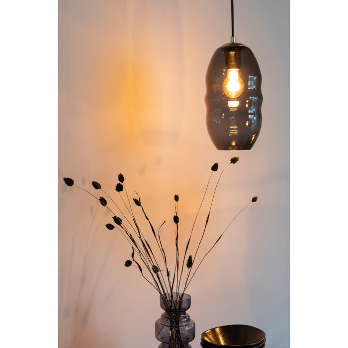 Hanglamp Charmante Bolvormige Glass Grijs 16.5x16.5x152 cm-Hanglampen-Creating Home