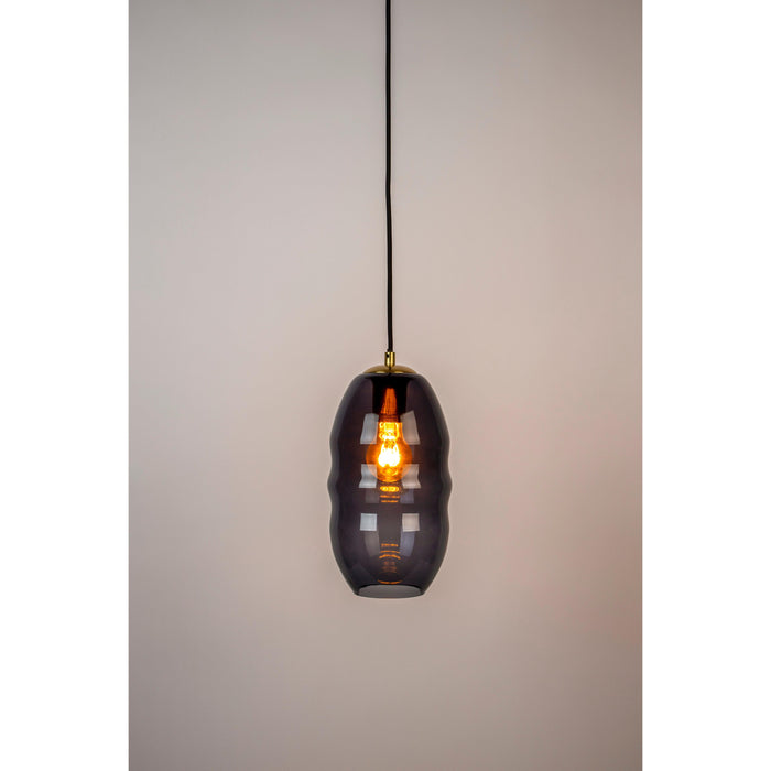 Hanglamp Charmante Bolvormige Glass Grijs 16.5x16.5x152 cm-Hanglampen-Creating Home