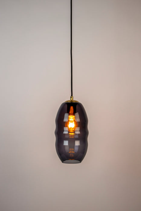 Hanglamp Lauren S Glas Grijs Ø16.5x152 cm E27-Tafellampen-Creating Home