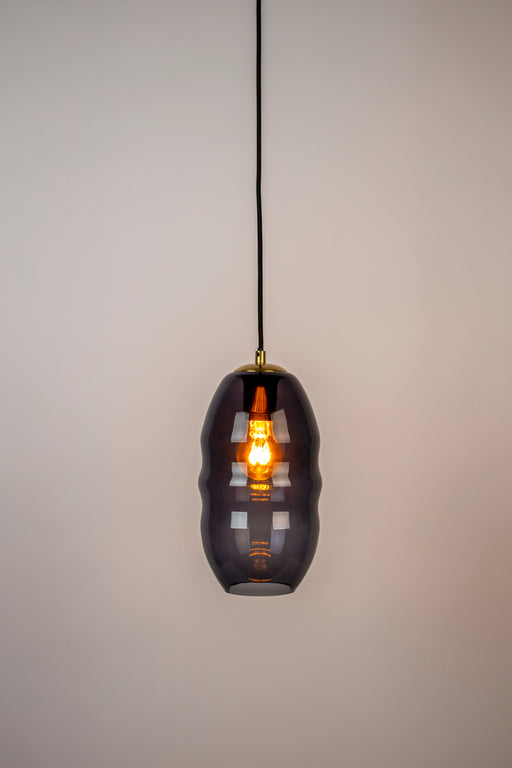 Hanglamp Lauren S Glas Grijs Ø16.5x152 cm E27-Tafellampen-Creating Home