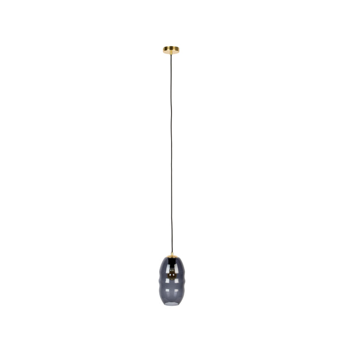 Hanglamp Charmante Bolvormige Glass Grijs 16.5x16.5x152 cm-Hanglampen-Creating Home