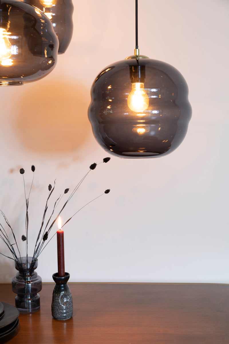 Hanglamp Charmante Bolvormige Glass Multicolour 29x29x150 cm-Hanglampen-Creating Home