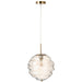 Hanglamp Cognac Glas 30 cm-Hanglampen-J-Line